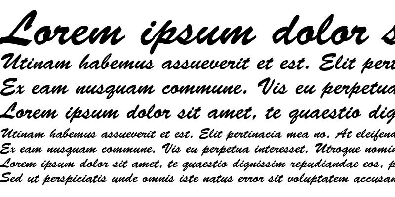 Sample of Brush Script Std