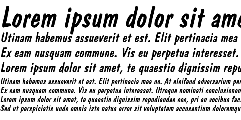 Sample of BrushDom Italic