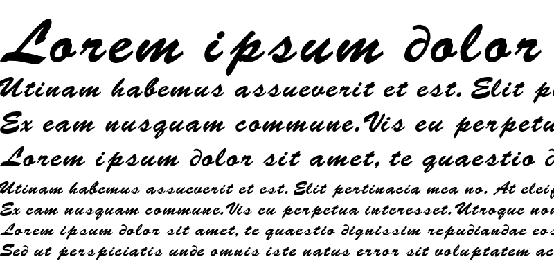 Sample of BrushScript Regular