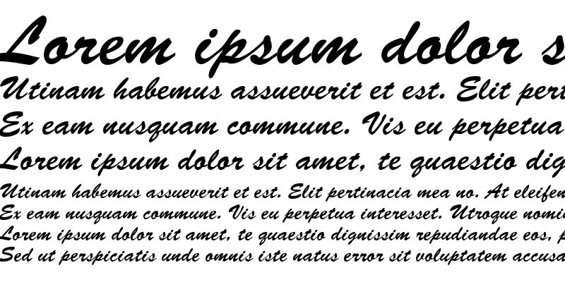 Sample of BrushScriptNormalItalic
