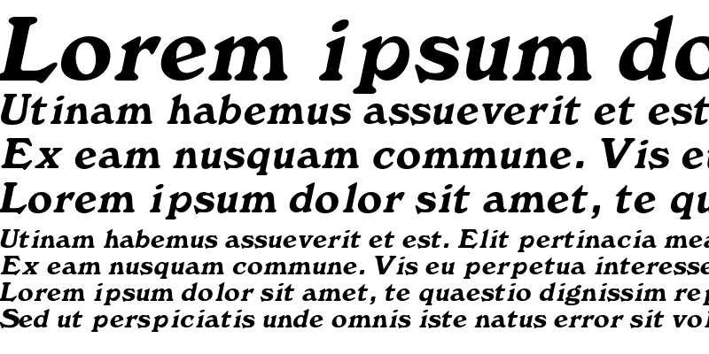 Sample of Buckingham Italic
