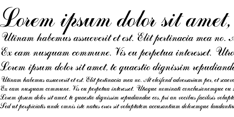 Sample of Bulgarian Kursiv Italic