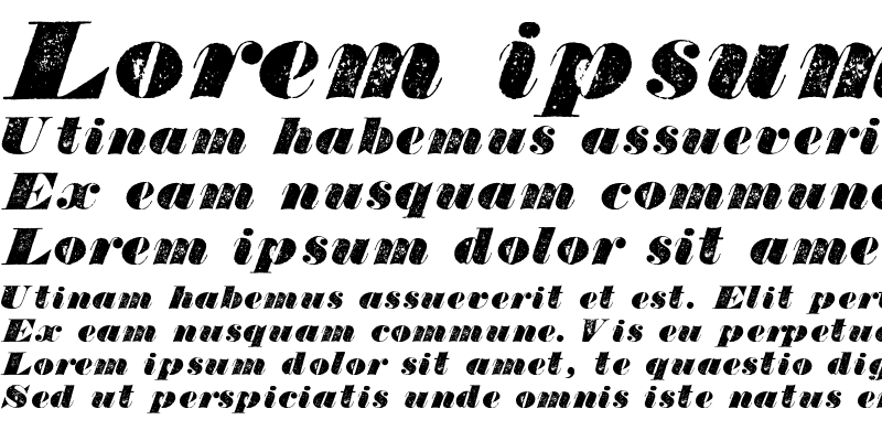 Sample of Bullion Italic WF