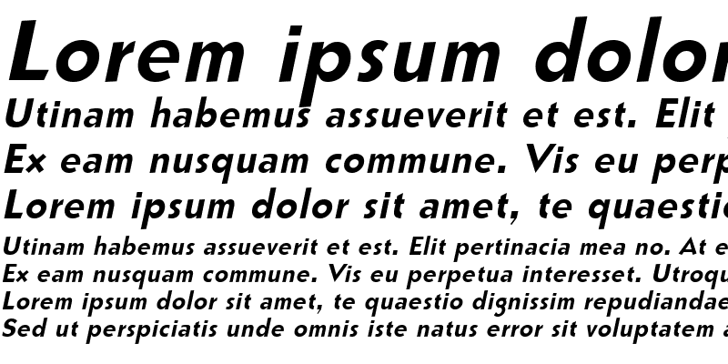 Sample of BullyNarrow Italic