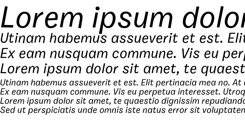 Sample of Burbank Small Medium Italic