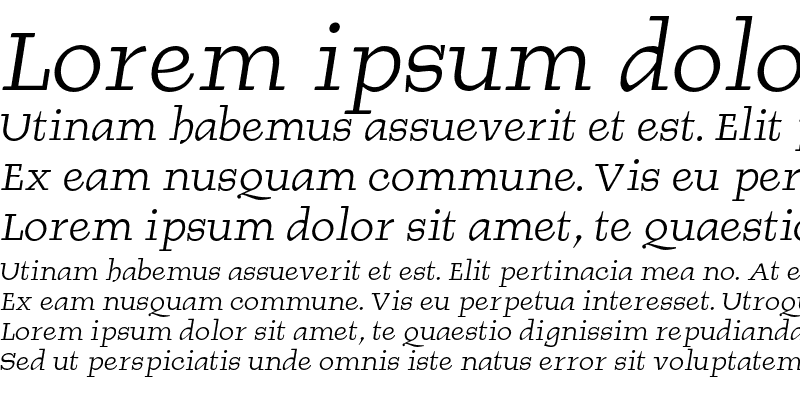 Sample of BurgstaedtAntiqua LT Std Italic