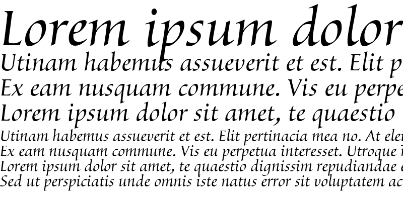 Sample of Byngve LT Std Italic