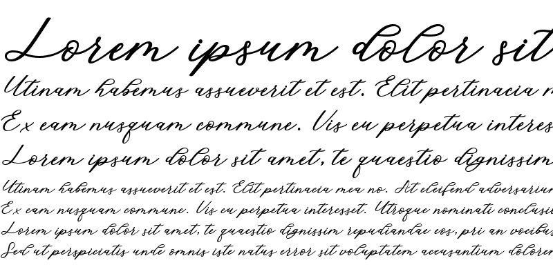 Sample of Cadosa Script