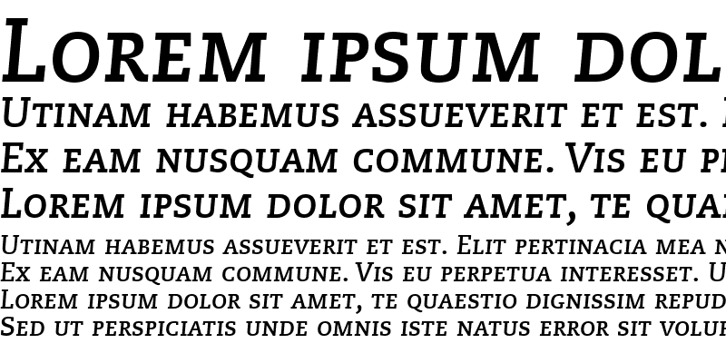 Sample of Caecilia LightSC Bold Italic