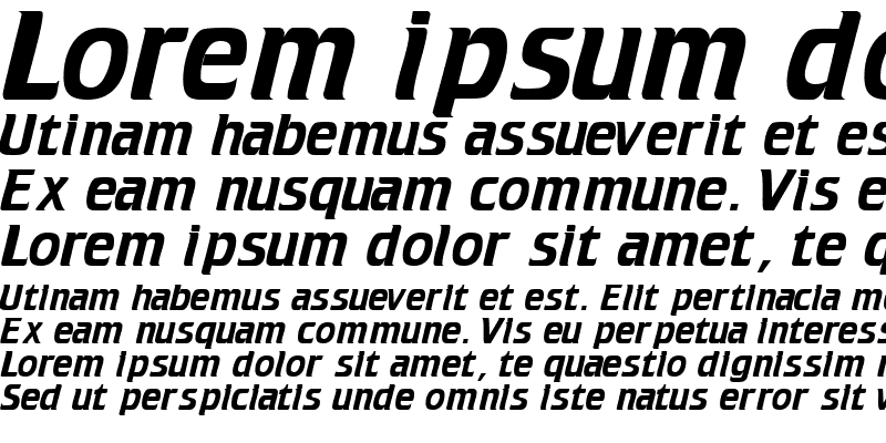 Sample of CaesarSSK Italic
