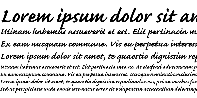 Sample of Caflisch Script ItalicBold