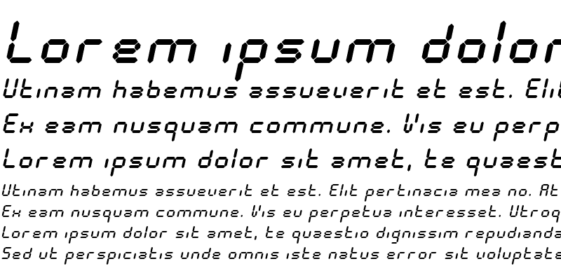 Sample of Calculus Medium Italic