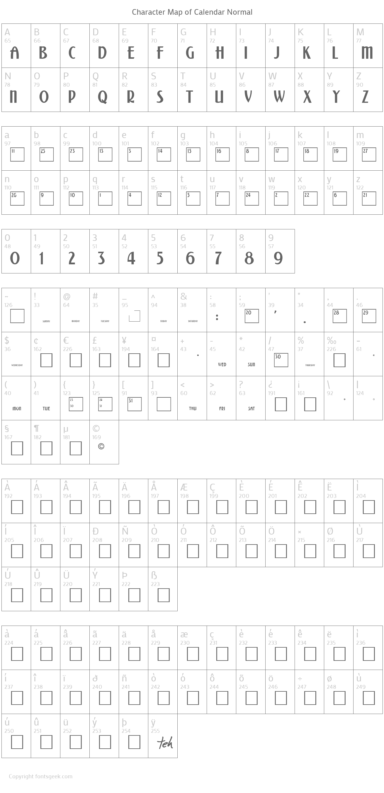 Calendar Normal Download For Free View Sample Text Rating And More 