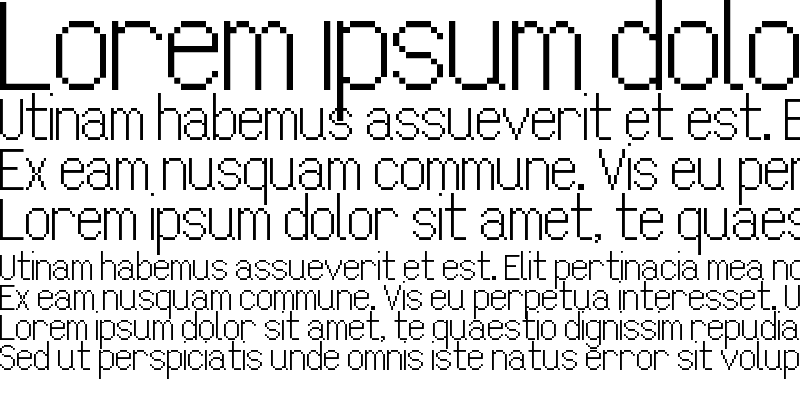 Sample of Calibration Gothic NBP Latin
