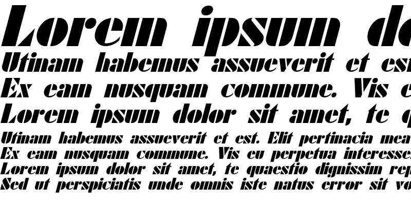 Sample of Calico Italic