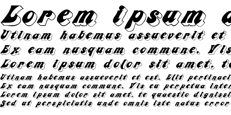 Sample of CalipoeDisplaySSK Italic