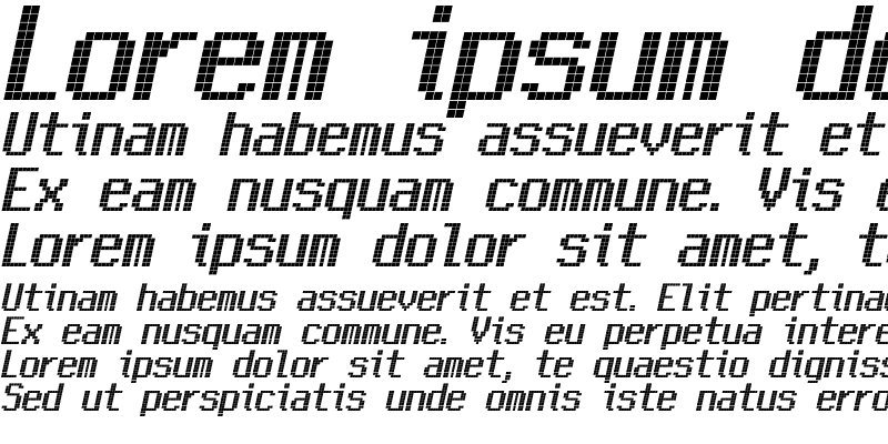 Sample of CallFiveL-Italic