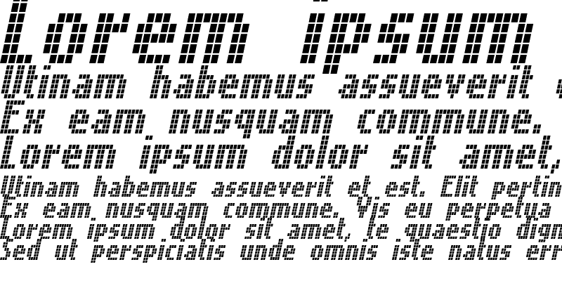 Sample of CallFiveS-Italic