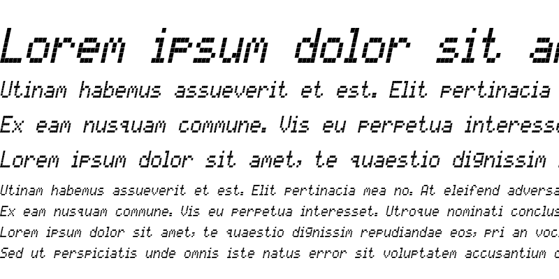 Sample of CallFourS-Italic