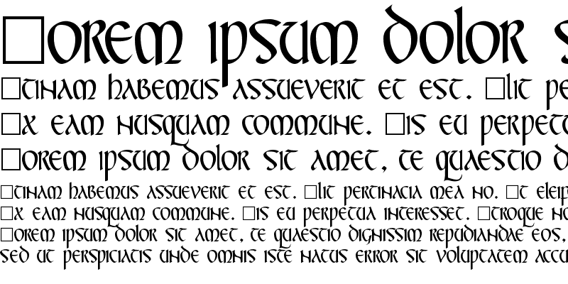 Sample of CallifontsF57TrueType