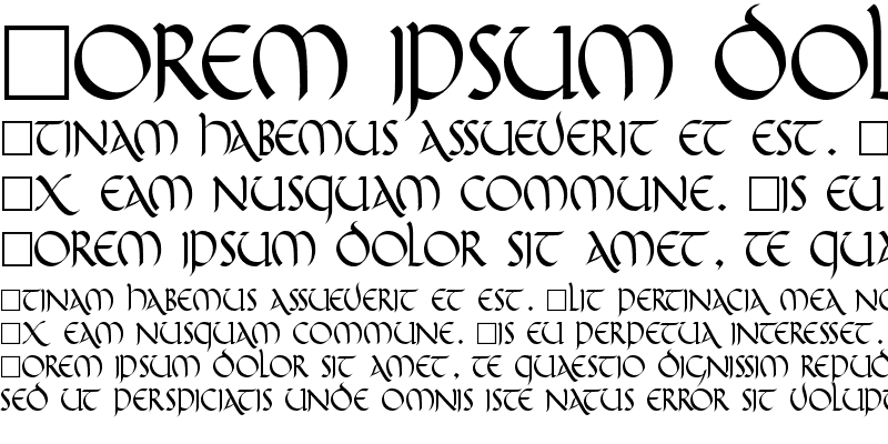 Sample of CallifontsF58TrueType