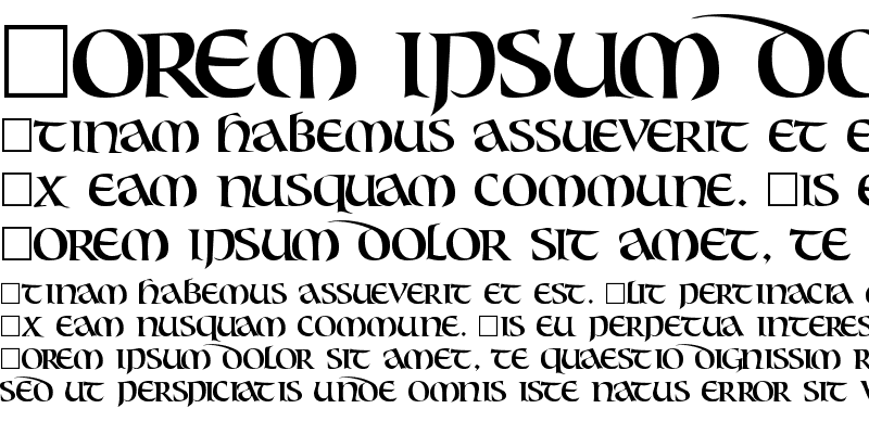 Sample of CallifontsF60TrueType