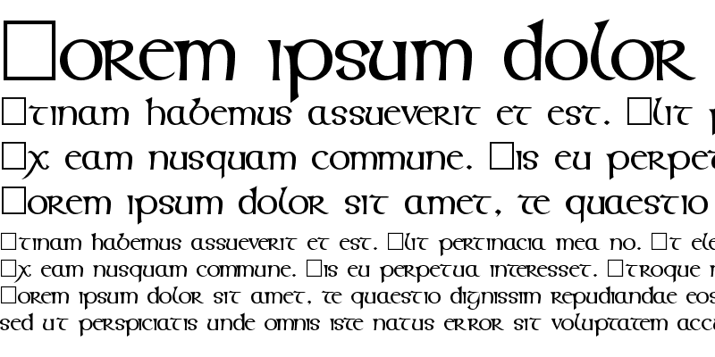 Sample of CallifontsF62TrueType Regular