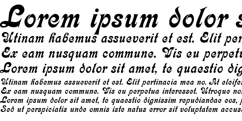 Sample of Calligraph Medium