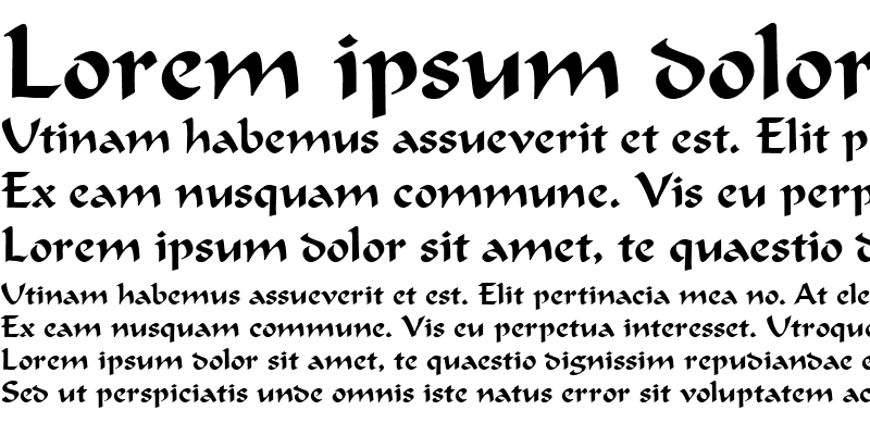 Sample of Calligrapher Normal