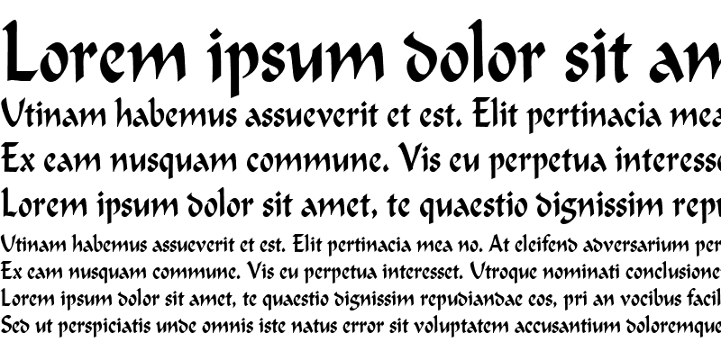 Sample of Calligrapher Thin