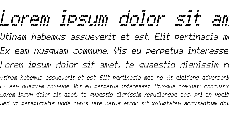Sample of CallNineS-Italic