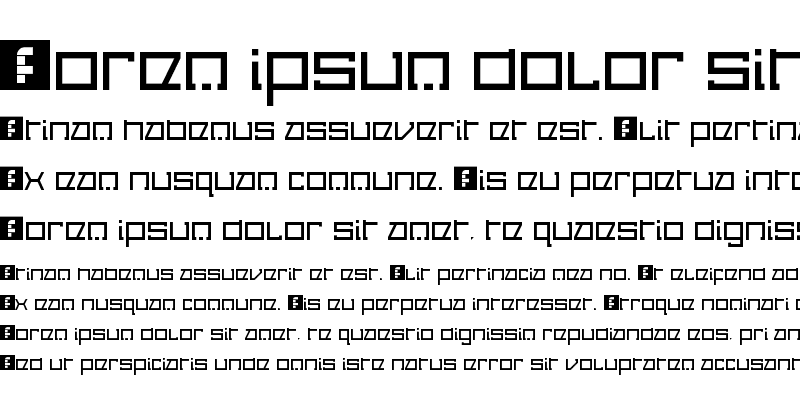 Sample of Cancranacancarnaca Redux: Serif