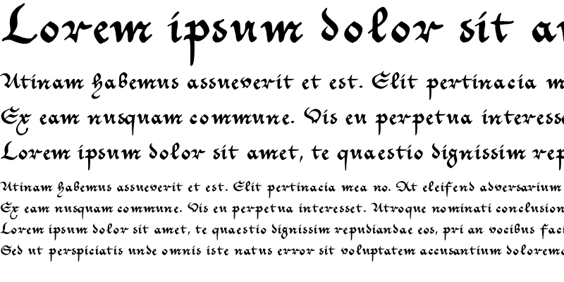 Sample of Cantzley Fraktur