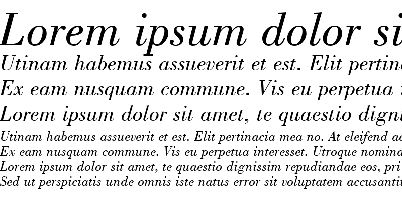 Sample of Capelli Italic