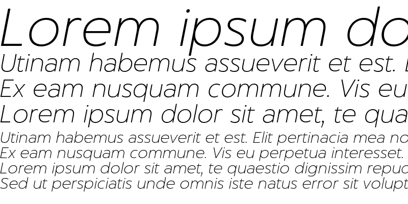 Sample of Captura Thin Italic Demo