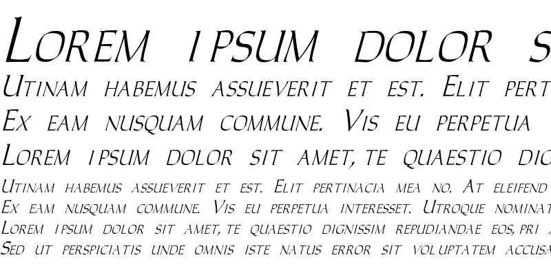 Sample of Caracub-Italic