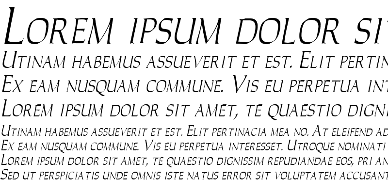 Sample of CarlaThin Italic