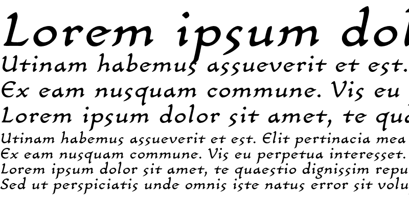Sample of CarlinScript LT Std Italic