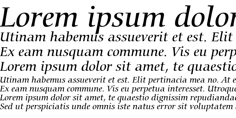 Sample of Carmina Md BT Medium Italic
