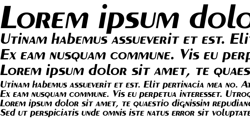 Sample of Carnati SSi Bold Italic