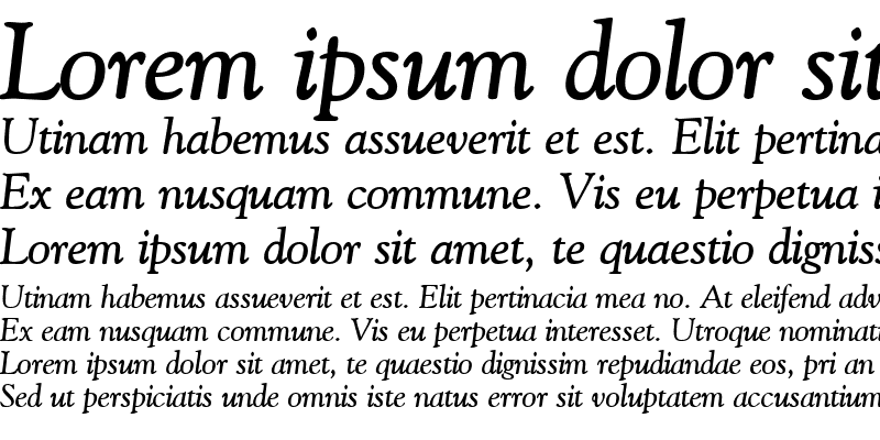 Sample of Carnegie Bold Italic