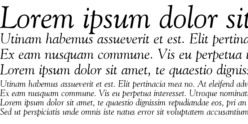 Sample of Carnegie Italic