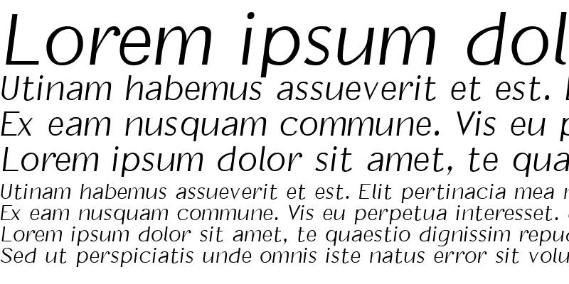 Sample of CarnubaSSK Italic