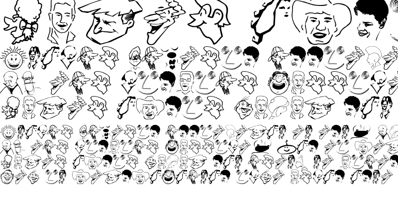 Sample of CartoonHeads