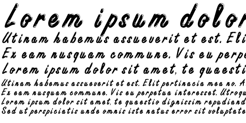 Sample of Casino Font
