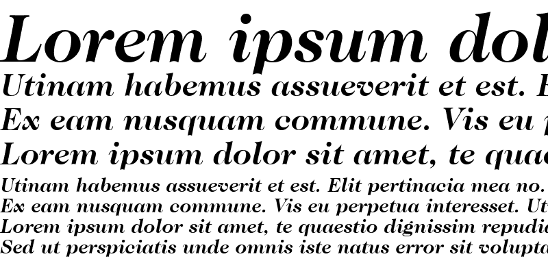 Sample of Caslon 224 LT Medium Bold Italic
