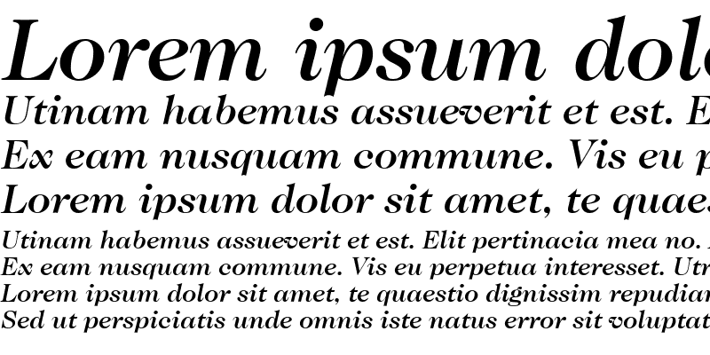 Sample of Caslon 224 LT Medium Italic