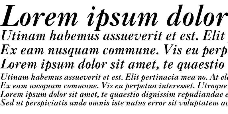 Sample of Caslon 3 Italic OsF