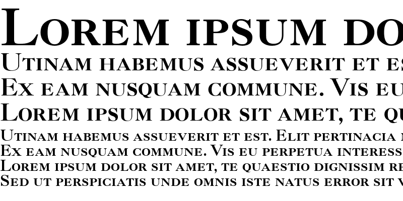 Sample of Caslon 3 RomanSC Regular