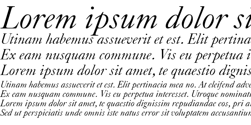 Sample of Caslon Classico Italic